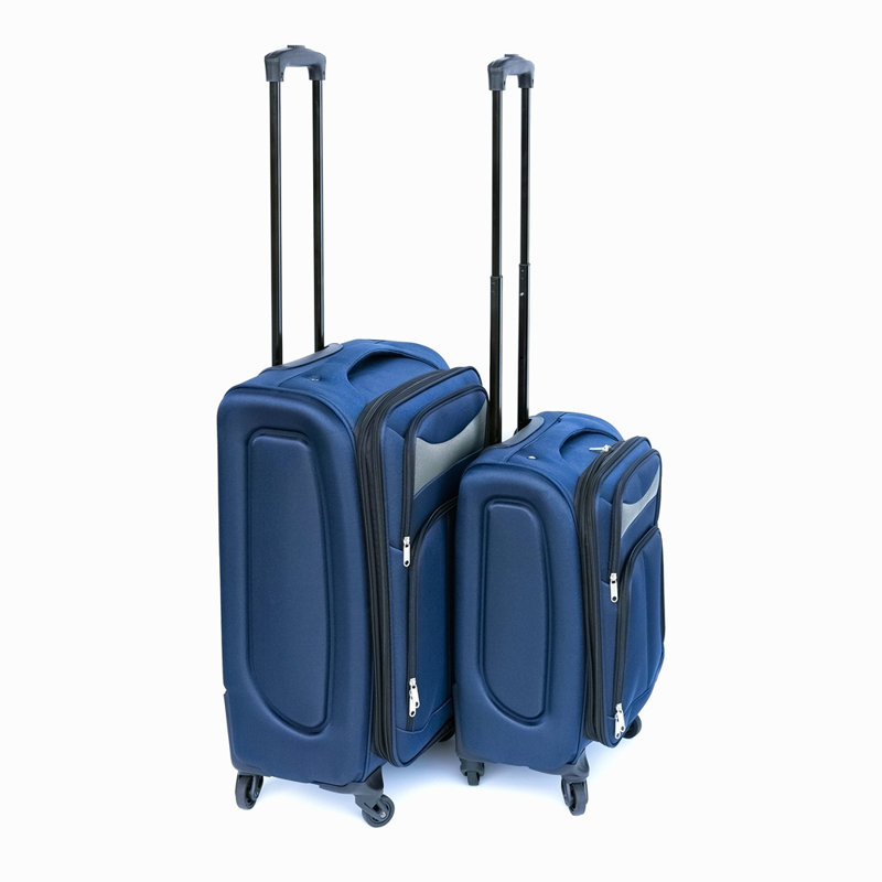 (20+24) Two-Piece Suitcase Suitcase Set Oxford Trolley Case Without Password Lock Universal Wheel