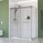 Molly 48" W X 36" D X 76" H Frameless Shower Door Rectangular Shower Kit With Rain Drop Glass Finish-121487434-121487436