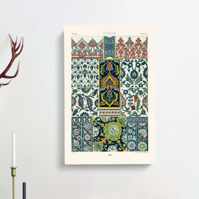 Persian Patterns by Albert Racinet - Wrapped Canvas