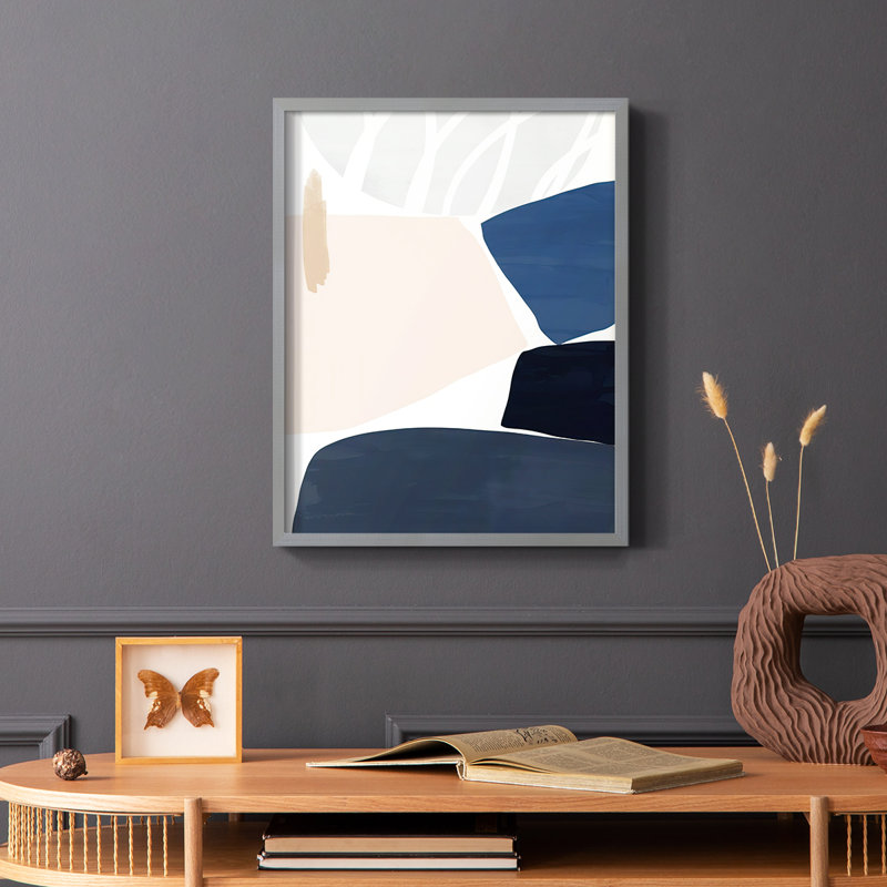 Impression sur toile Denim and Sand II - bois massif, H 10 po x l 8 po, Gris