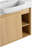 24'' Wall-Mounted Bathroom Vanity With White Ceramic Sink & Soft-Close Door, , Light Oak-120049330-120049329