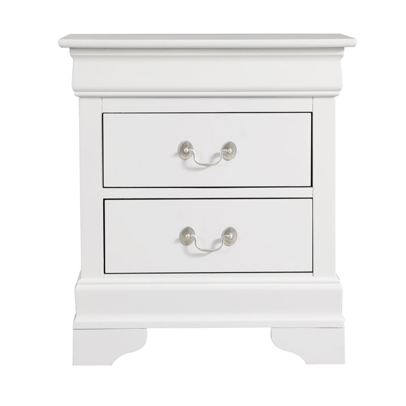 Table de chevet blanche élégante, Blanc