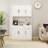 71" Kitchen Pantry Storage Cabinet With Microwave Oven Countertop, Freestanding Hutch Cabinet With Adjustable Shelves, 6 Doors And 1 Drawer-1123847932