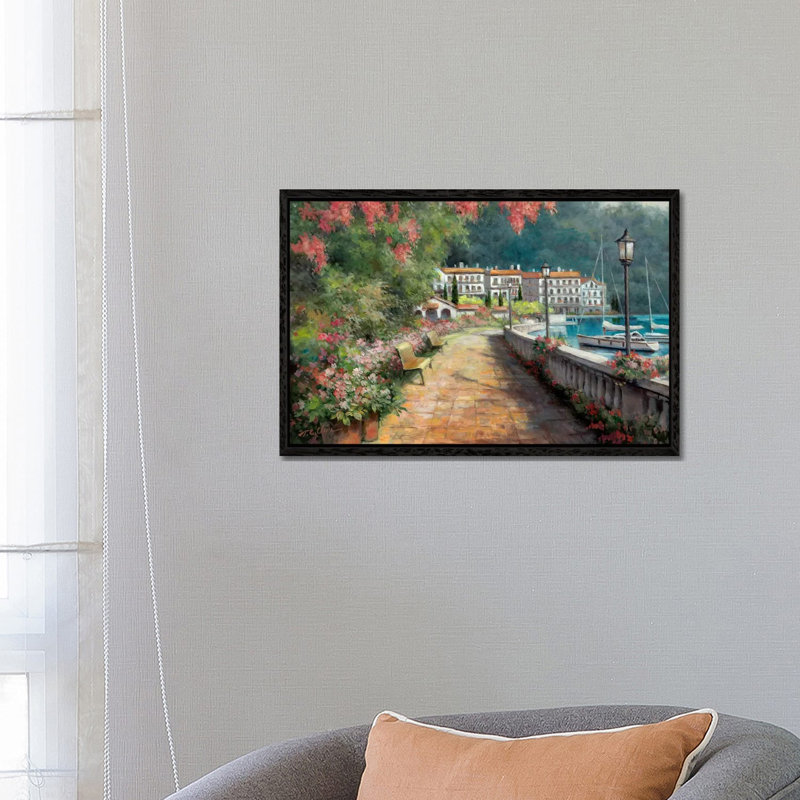 Morning Stroll by T.C. Chiu - Gallery-Wrapped Canvas Giclée on Canvas, 66.04 cm H x 45.72 cm W, Black Framed