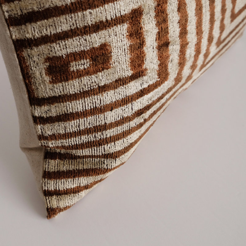 Housse et insert de coussin en soie Richland, Ikat 7