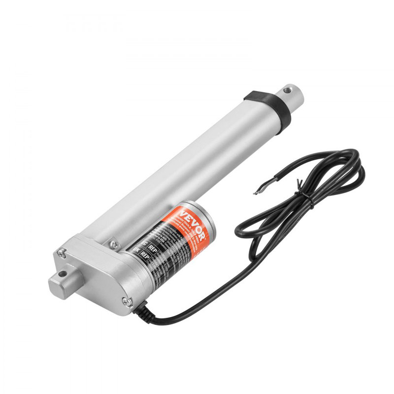 Actionneur linéaire 12 V - course 6 po, capacité de charge élevée 330 lb avec support de fixation et protection IP54