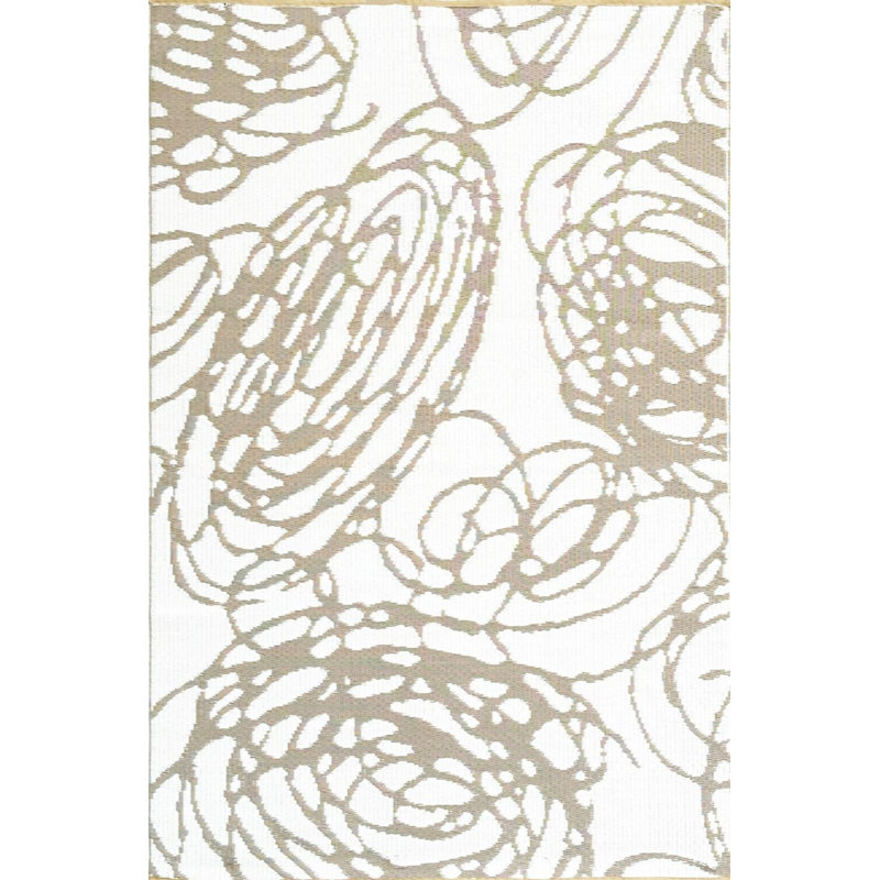 Abstract Indoor / Outdoor Rug, Rectangle 6' x 9'