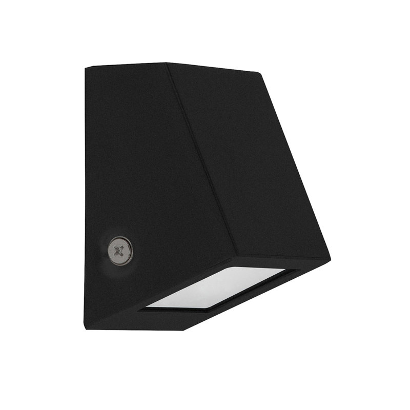 Medena Integrated LED Outdoor Flush Mount, Black