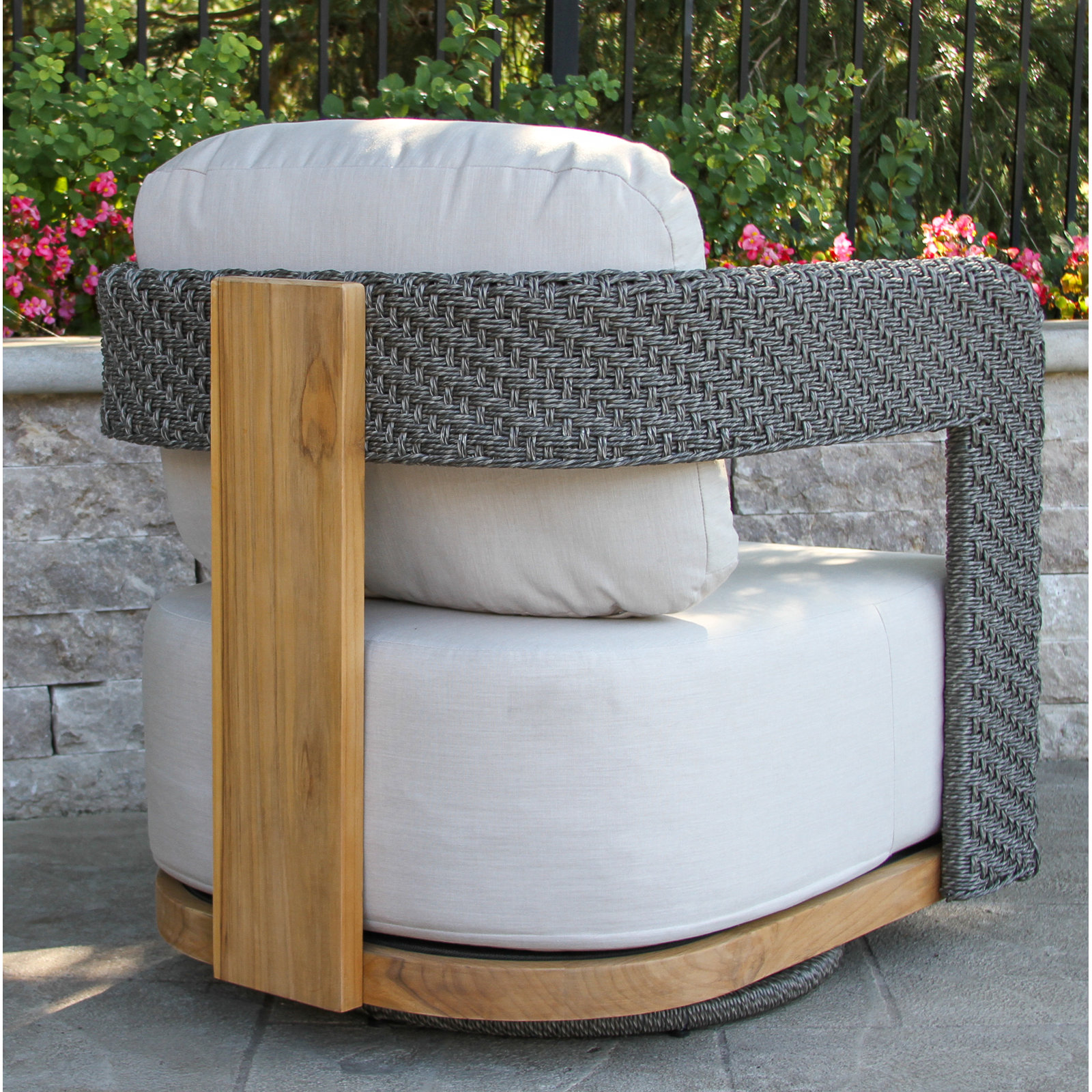 Estate Sunbrella® Swivel Patio Lounge Chair