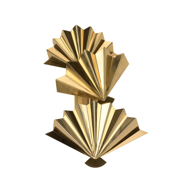 Solid Brass Flush Mounted Sconce
