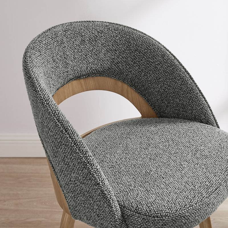 Upholstered Swivel Dining Bar Stools, Gray