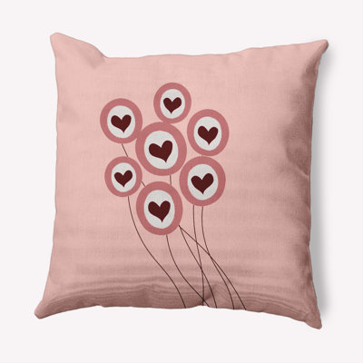 «Love is in the Air», housse de coussin décorative carrée et insert