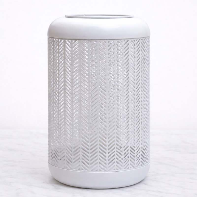 Metal Tabletop Lantern, 6.3" H x 6.3" W x 11.02" D