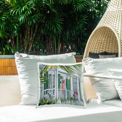 Housse et insert de coussin décoratif en polyester pour l'intérieur / extérieur Melissa Wang