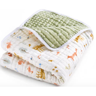 Couverture en mousseline, sauge Woodland