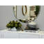 Magnolia and Artichoke Floral Arrangements in a Fiberstone Pot