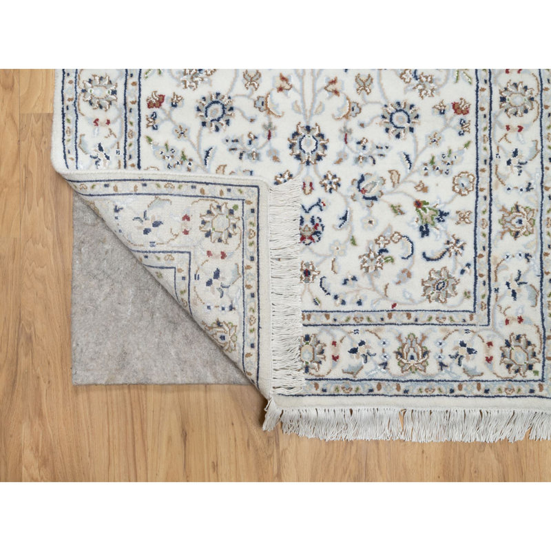 Tapis de couloir blanc en laine et en soie 2 pi 7 po x 12 pi 2 po Nain 9B4D876FC1254860A046D54FE8ED9F00