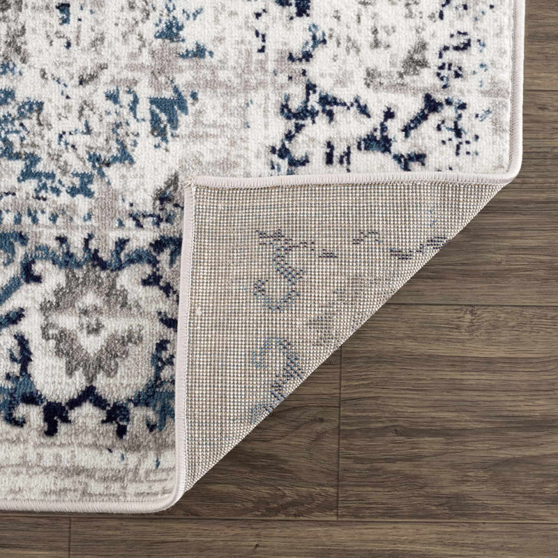 Tapis gris Duena, Tapis de couloir 2 pi 7 po x 7 pi 3 po