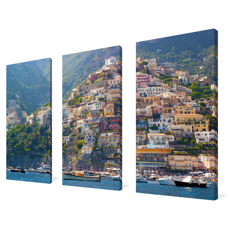 Positano, Amalfi Coast - Reproduction de photo sur toile tendue à images multiples