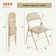Marky Vinyl Padded Stackable Folding Chair Set for Office, Conference Room