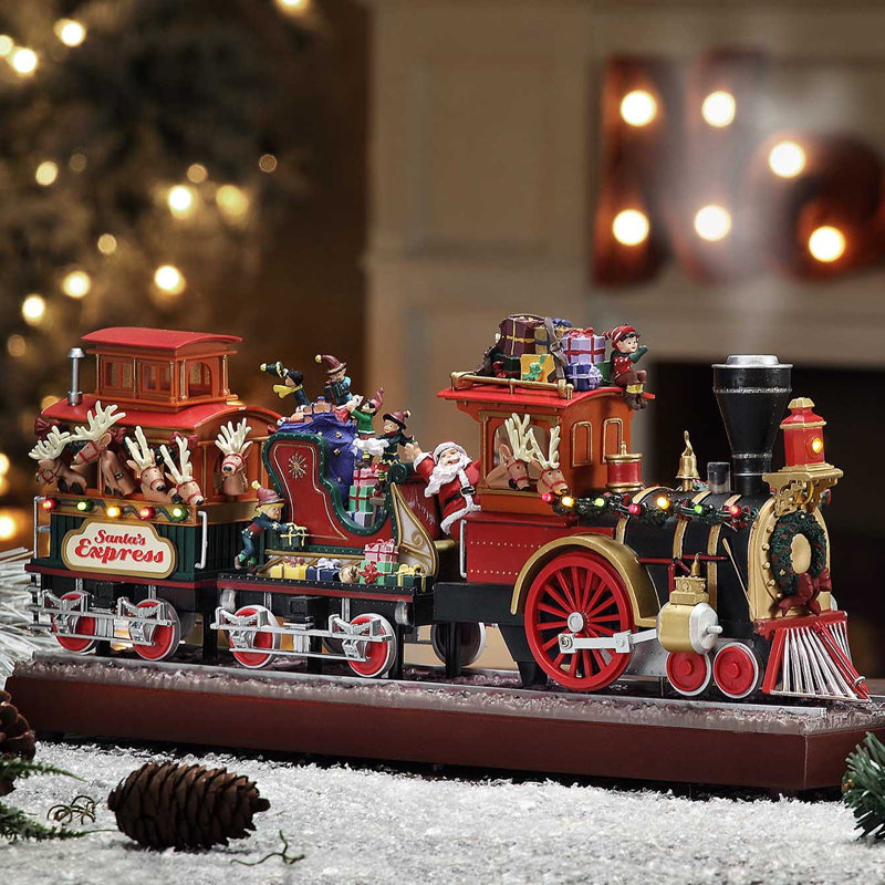 Heirloom 16.75" Animated Santa's Express
