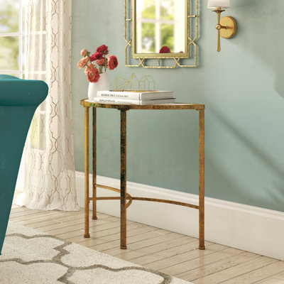 Balam 90cm Glass Top Console Table
