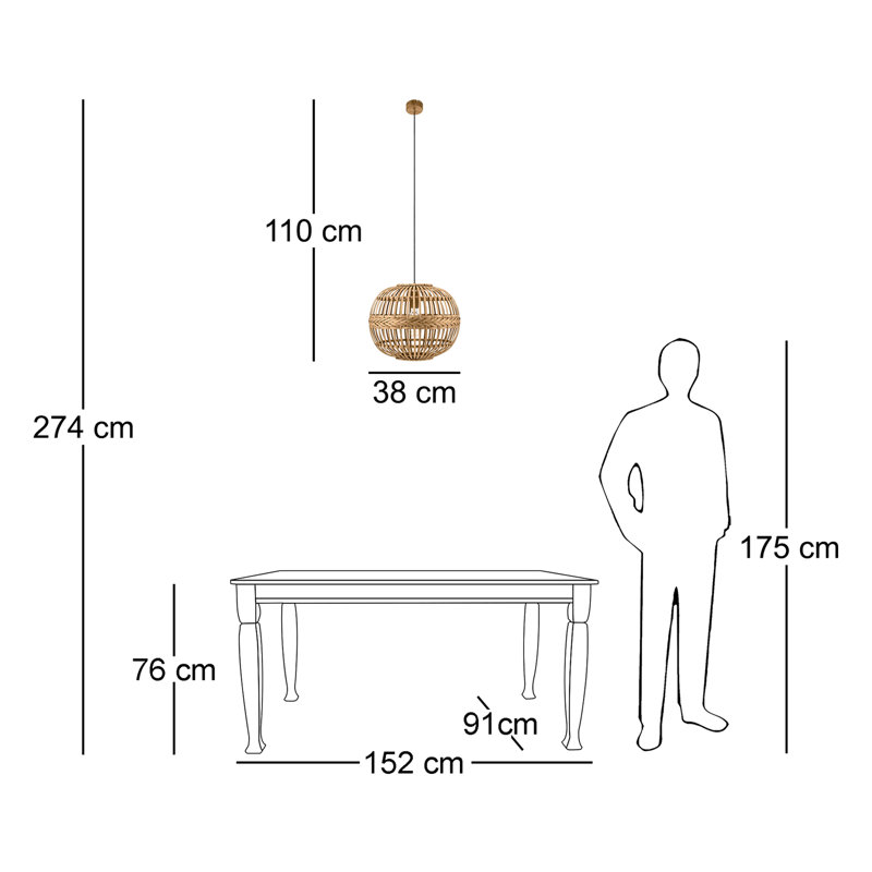 Norton 1 - Light Natural Geometric Pendant
