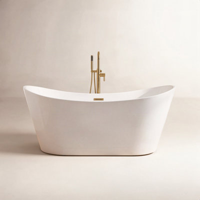 Vital 67" Freestanding Soaking Acrylic Bathtub