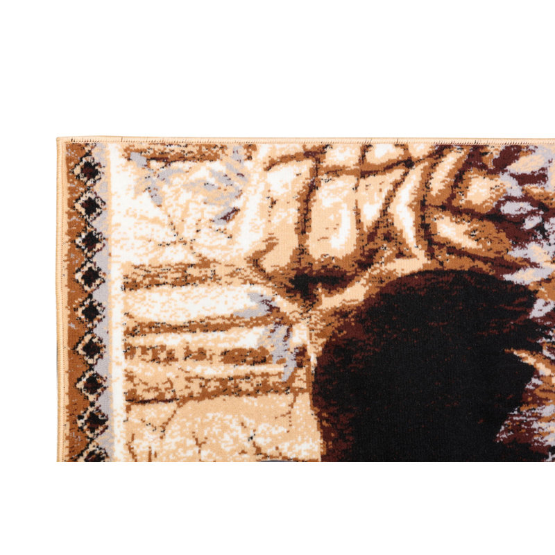 Tapis beige/brun, Tapis de couloir 2 pi x 8 pi