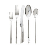 Via Veneto 5 - Piece Stainless Steel Flatware Set - Service for 1