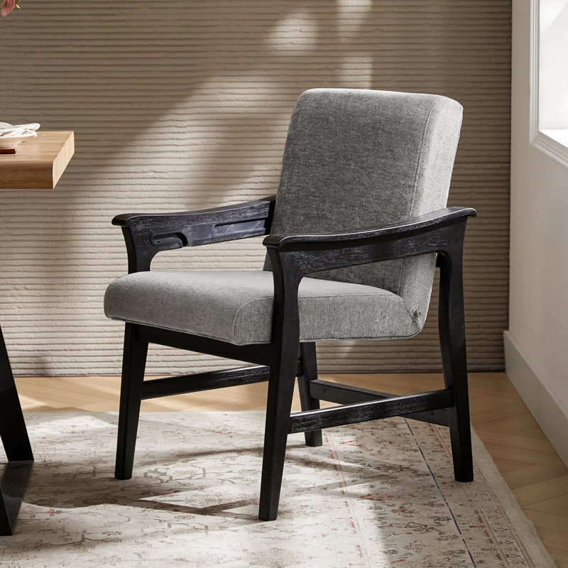 Chaise convertible en bois massif Wolfhurst , Gris