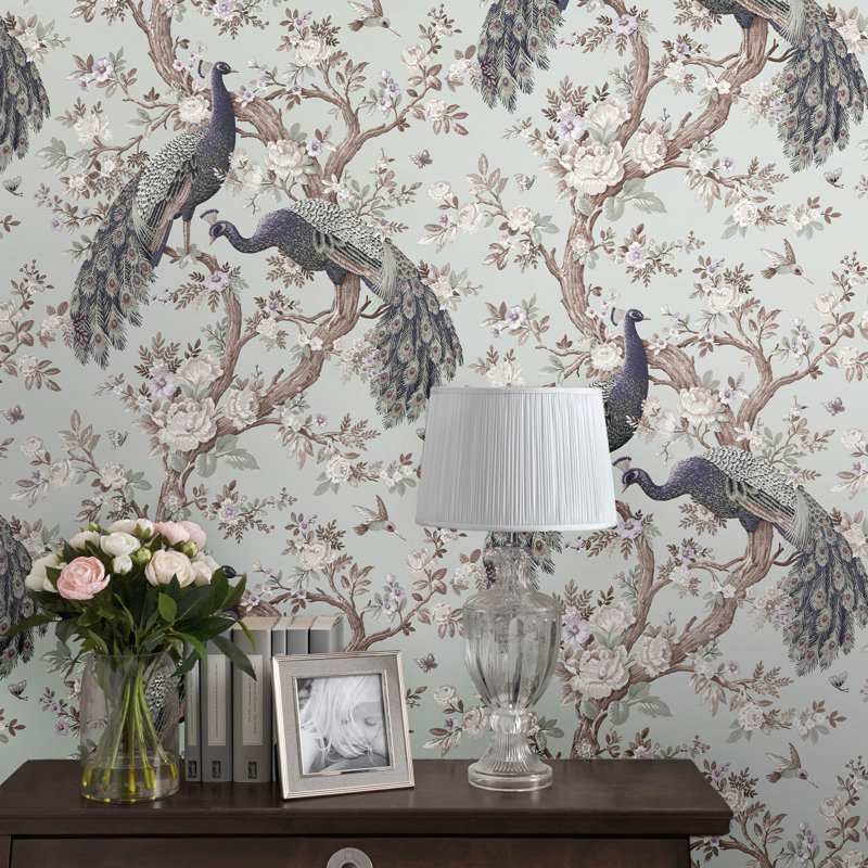 Laura Ashley Belvedere Wallpaper Roll, Duck Egg