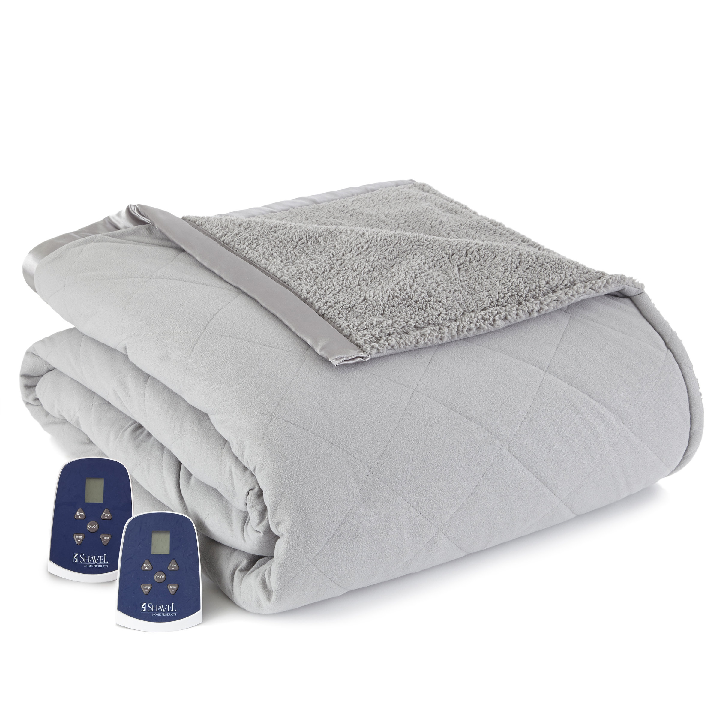Micro Flannel® Reverse to Sherpa Electric Blanket & Reviews Wayfair