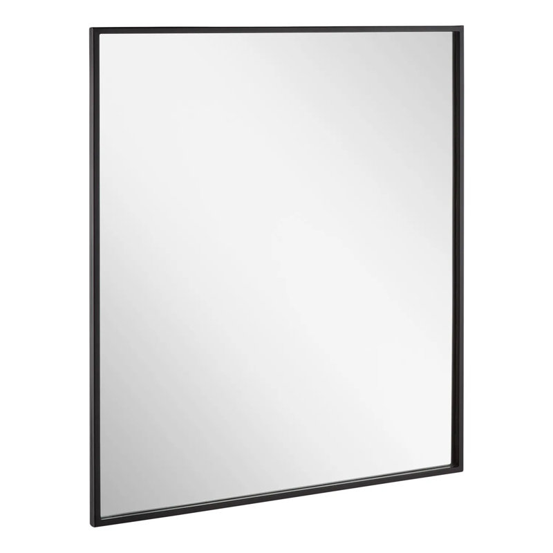 Carpini Decorative Bathroom Vanity Mirror, Black Powder Coat