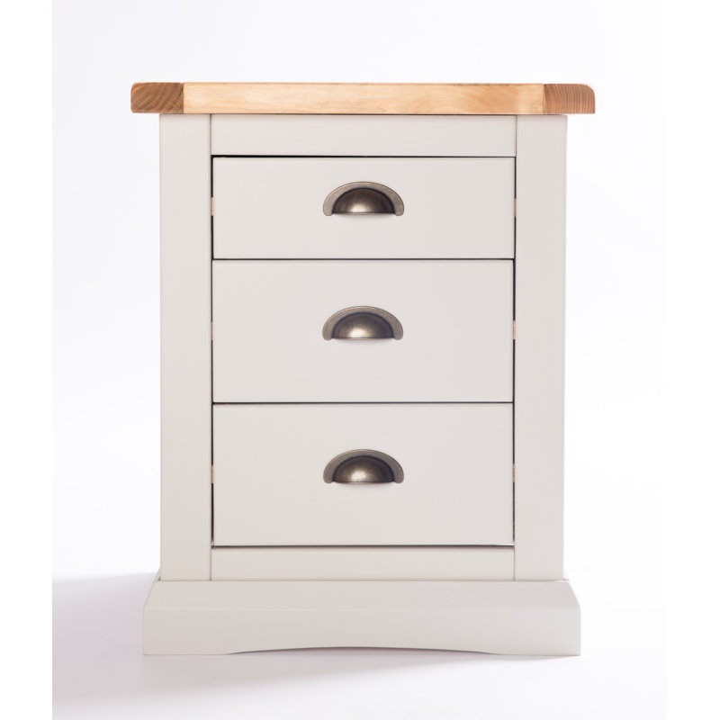 Alaric 45cm W Solid + Manufactured Wood Bedside Table
