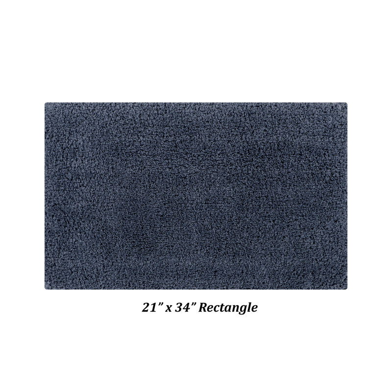 Tapis de salle de bain Micro, Rectangle 21 po x 34 po, Anthracite