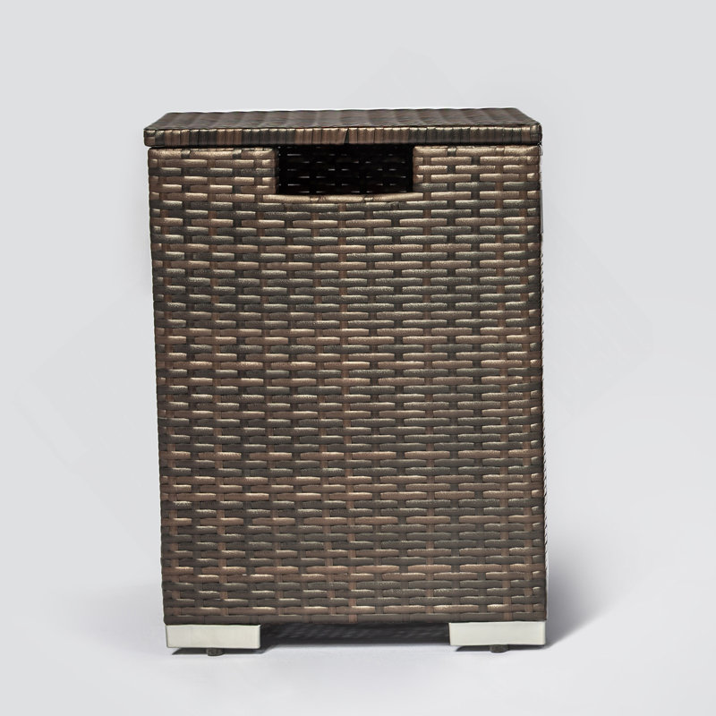 Modern Rattan Propane Tank