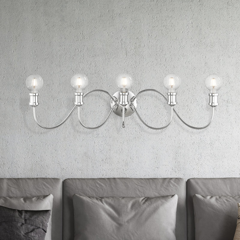 Grogan 5 - Light Dimmable Vanity Light, Polished Chrome