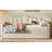 Upholstered Twin Size Daybed with Pop Up Trundle-1561697540