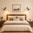 Walnut Swing Arm LED Wall Reading Light with Pull Chain