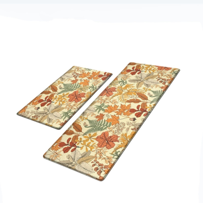 Floral Non-Skid Kitchen Mat