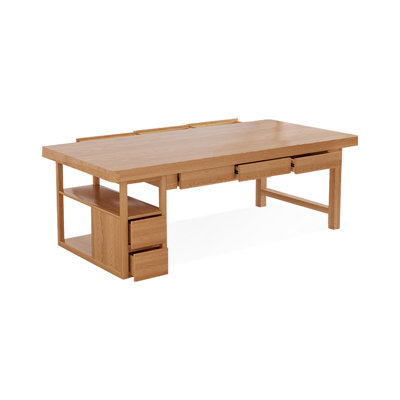 Bureaux rectangulaires en bois massif Burlywood