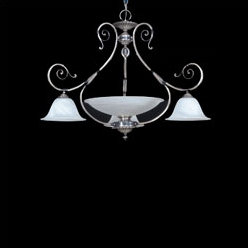 Alava I 4 - Light Chandelier, Silver oxide