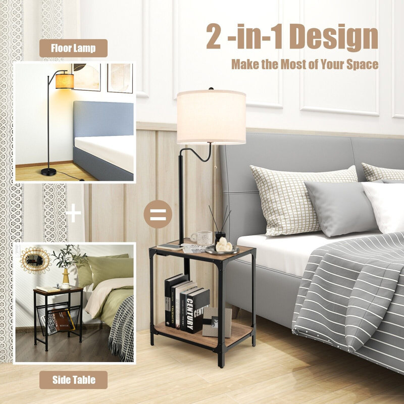 144cm Tray Table Floor Lamp