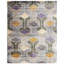 Tapis d'intérieur géométrique en viscose multicolore de qualité supérieure