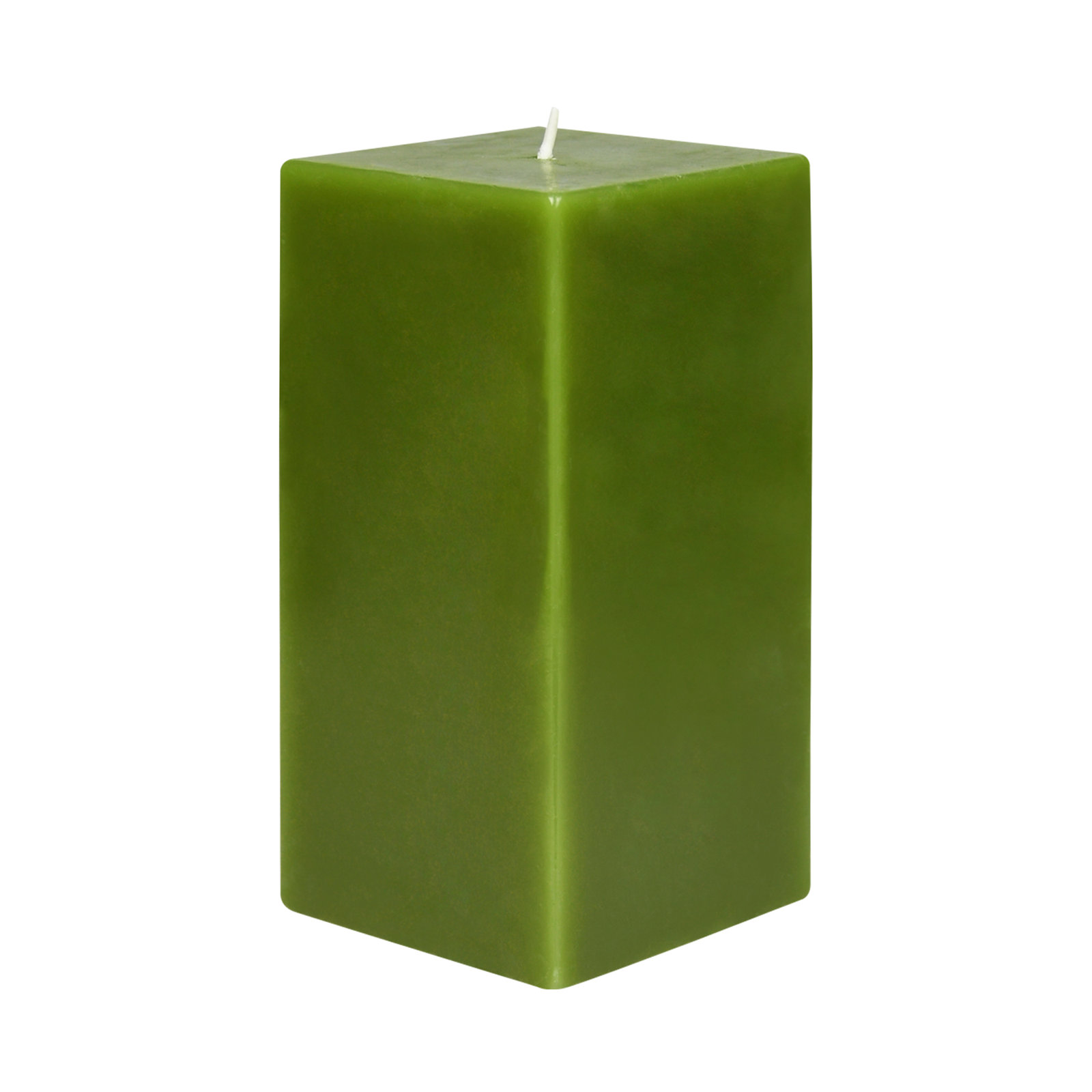 Citronella Pillar Candle, Sage Green, 6" H x 3" W x 3" D, Set of 12