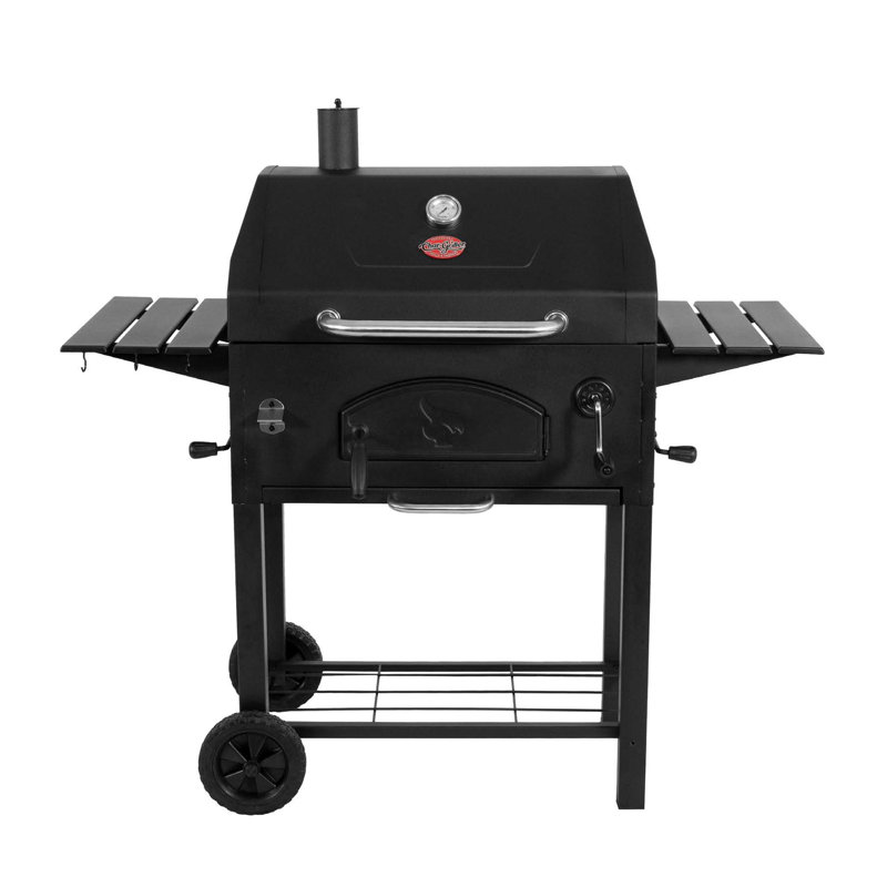 Char-Griller 54 in. W Barrel Grill / Smoker Combo Charcoal Grill Gas & Charcoal Combo Grill