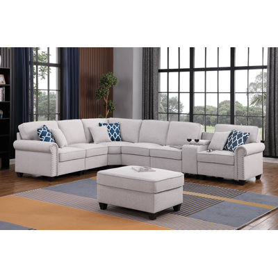 Kittleson Upholstered L-Shaped Sectional Reversible