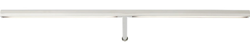 Plural Faceted Picture Light, Polished Nickel, 0.7" H x 18" W x 8.9" D, 13.5