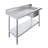 60 in. x 24 in. Stainless Steel Work Table With Built-in Right Prep Sink And Faucet